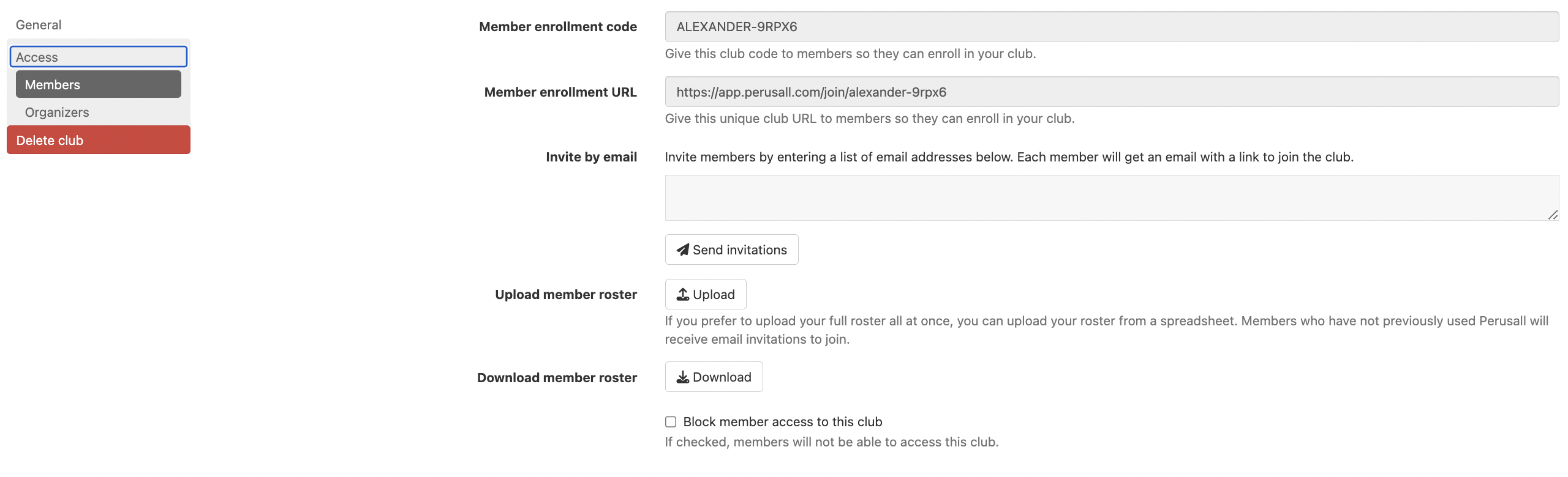 image of building and filling out the bookclub or journal club settings