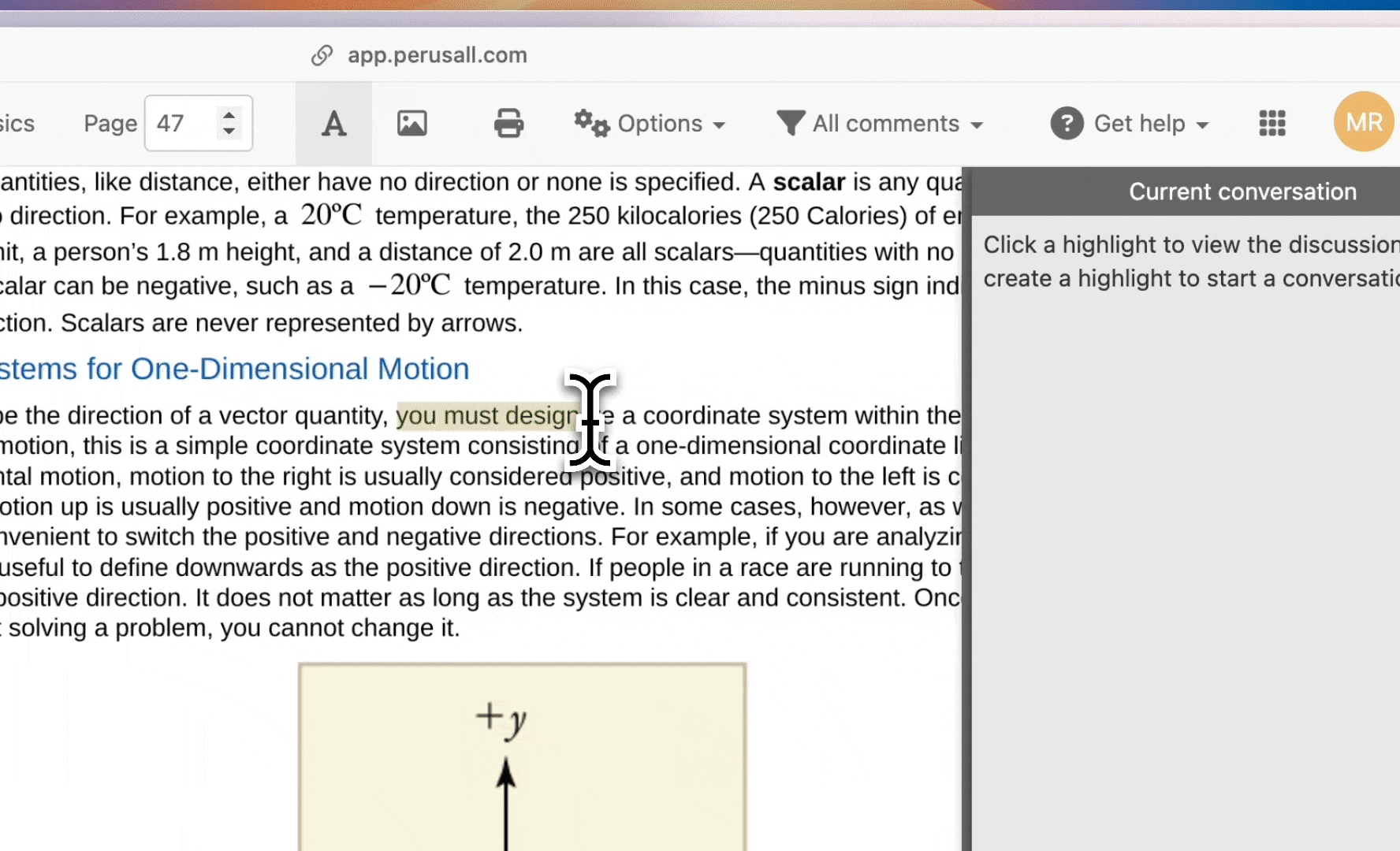 gif of tagging a user in a specific comment