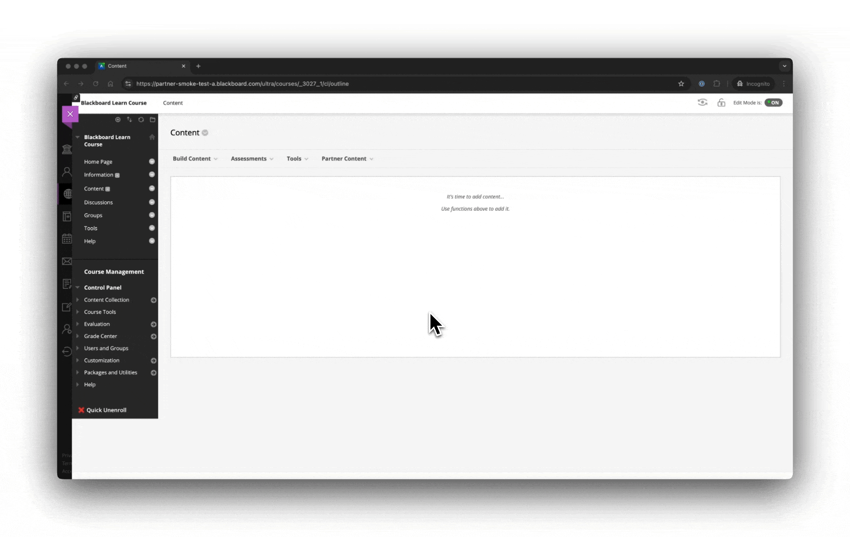 gif of adding a deep link in blackboard