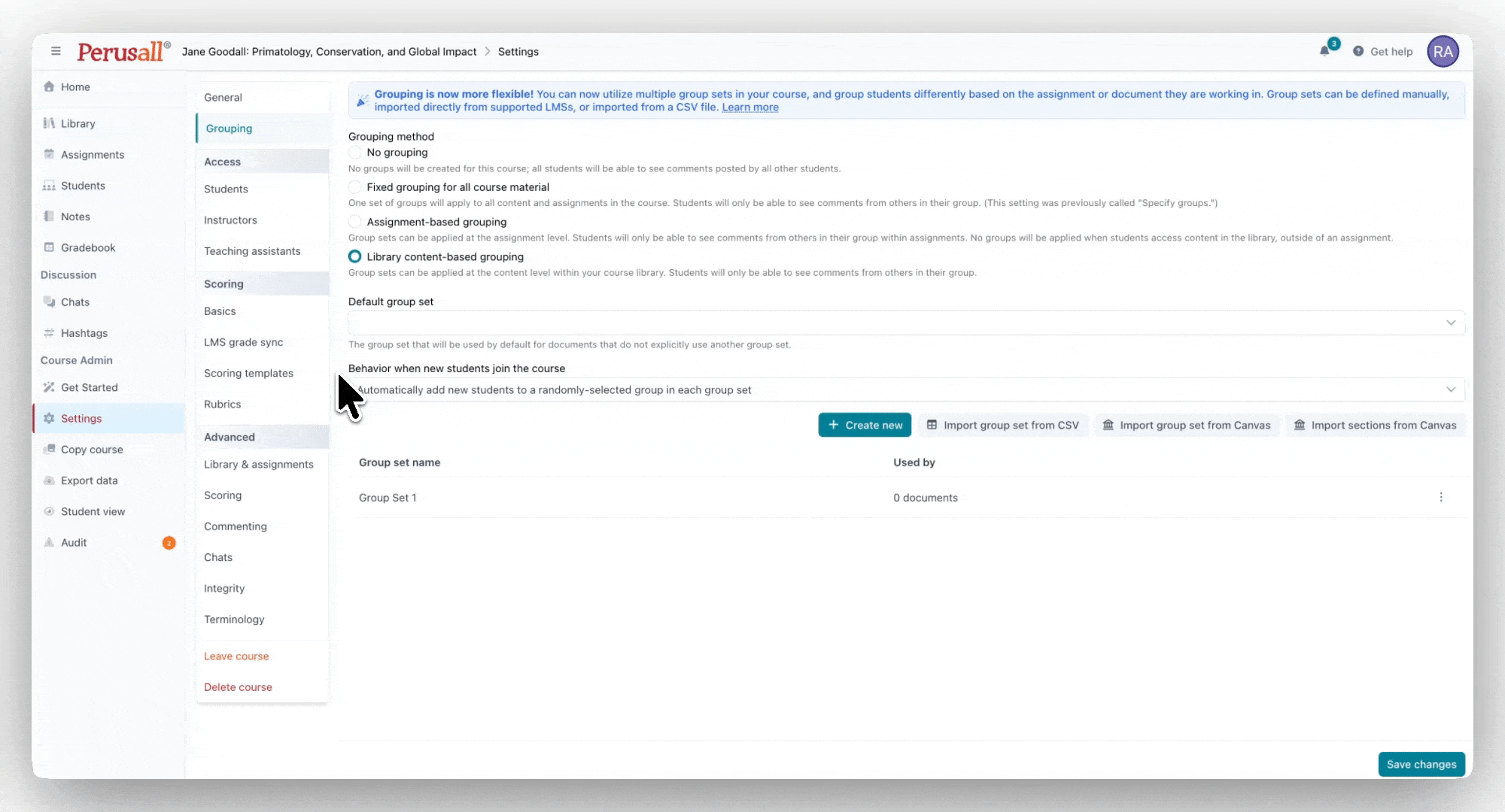 Setting default group set within Perusall grouping settings.gif