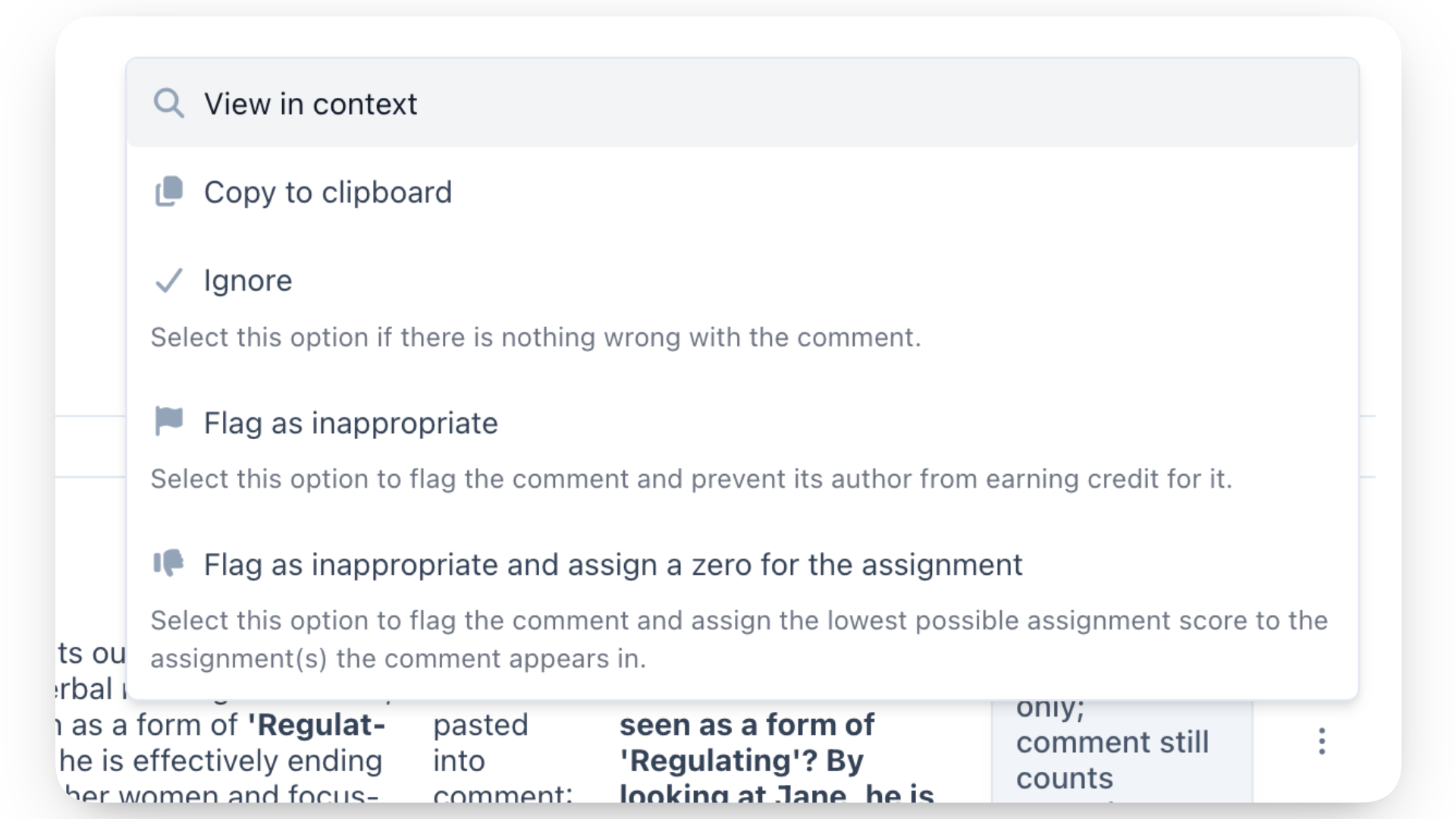 Audit Dashboard-Flagged Comment Actions.png
